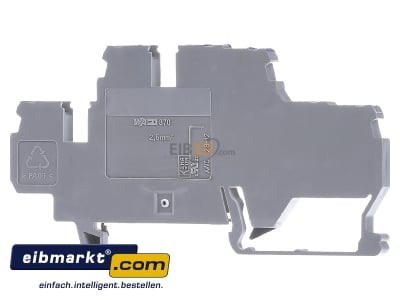 Back view WAGO Kontakttechnik 870-535 Ground terminal block 2-p 5mm - 
