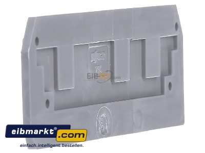 Ansicht links WAGO Kontakttechnik 284-308 Abschluplatte grau 