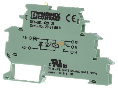 Frontansicht Phoenix DEK-REL-G24/21 Relaisklemme 