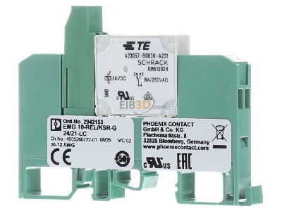 Frontansicht Phoenix EMG10-REL #2942153 Relaismodul KSR-G 24/21-LC EMG10-REL 2942153