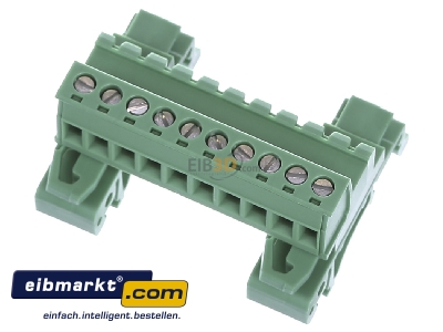 Top rear view Phoenix Contact UMSTBHK 2,5/10-G Terminal strip 10-p 12A
