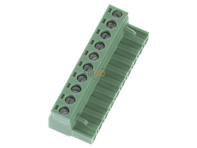 View top right Phoenix Contact MSTB 2,5/10-ST Cable connector for printed circuit 
