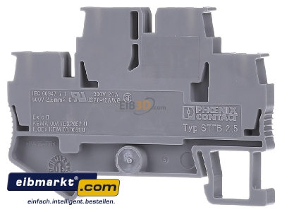 Ansicht hinten Phoenix Contact STTB 2,5 Klemme 0,08-4qmm B=5,2mm gr 