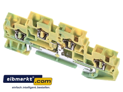 View up front Phoenix Contact STTB 2,5-PE Ground terminal block 2-p 5,2mm 
