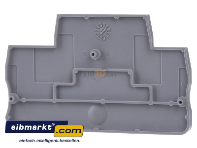 Front view Phoenix Contact D-STTB 2,5 End/partition plate for terminal block
