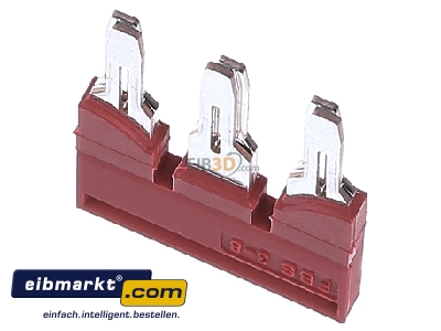 Top rear view Phoenix Contact FBS  3-8 Cross-connector for terminal block 3-p
