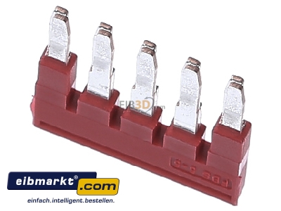 Top rear view Phoenix Contact FBS  5-5 Cross-connector for terminal block 5-p - FBS 5-5
