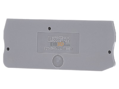 Front view Phoenix D-ST 4-TWIN End/partition plate for terminal block 
