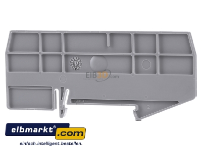 Front view Phoenix Contact 3030815 End/partition plate for terminal block
