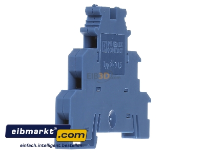 View on the left Phoenix Contact DIKD 1,5 BU Sensor/actuator terminal block 3-p 6,2mm
