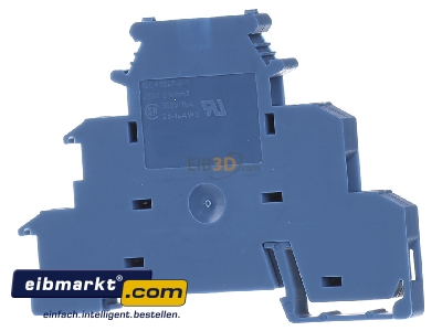Ansicht hinten Phoenix Contact DIKD 1,5 BU Dreistock-Klemme blau 