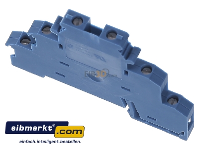 Top rear view Phoenix Contact DIKD 1,5 BU Sensor/actuator terminal block 3-p 6,2mm
