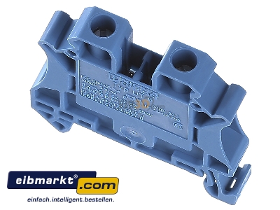 Top rear view Phoenix Contact UT 6 BU Feed-through terminal block 8,2mm 57A 
