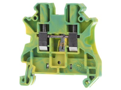 Front view Phoenix UT 4-PE Ground terminal block 1-p 6,2mm 
