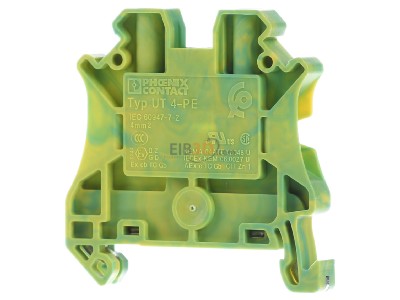 Back view Phoenix UT 4-PE Ground terminal block 1-p 6,2mm 
