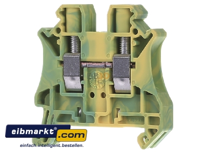 Front view Phoenix Contact UT 6-PE Ground terminal block 1-p 8,2mm - 
