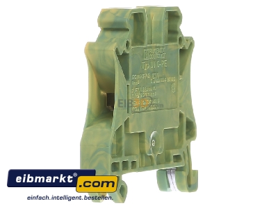 View on the right Phoenix Contact UT 6-PE Ground terminal block 1-p 8,2mm - 
