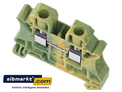 View up front Phoenix Contact UT 6-PE Ground terminal block 1-p 8,2mm - 
