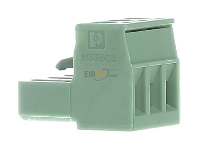 View on the left Phoenix MSTB 2,5/ 3-ST Cable connector for printed circuit 
