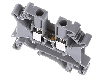 View up front Phoenix UK 5 N Universal terminal block, 2 terminals for 0.2 ... 4mm, gray, UK 5N
