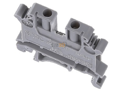 Top rear view Phoenix UK 5 N Universal terminal block, 2 terminals for 0.2 ... 4mm, gray, UK 5N
