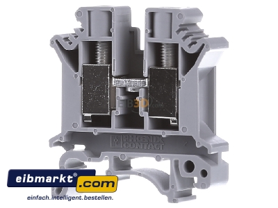 Front view Phoenix Contact UK 10 N Feed-through terminal block 10,2mm 57A 
