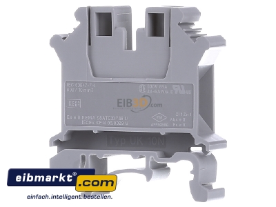 Back view Phoenix Contact UK 10 N Feed-through terminal block 10,2mm 57A 
