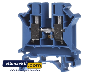 Frontansicht Phoenix Contact UK  6 N BU Universalklemme 0,2-10qmm B=8,2mm bl 