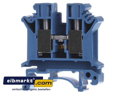 Front view Phoenix Contact UK 10 N BU Feed-through terminal block 10,2mm 76A
