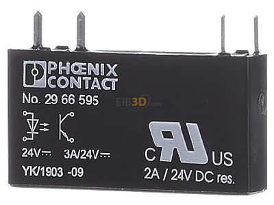 Front view Phoenix OPT-24DC/ 24DC/ 2 Optocoupler 0,007A 
