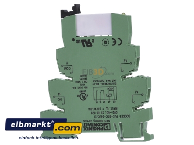 Front view Phoenix Contact PLC-RSC- 24UC/21AU Switching relay AC 24V DC 24V 0,05A
