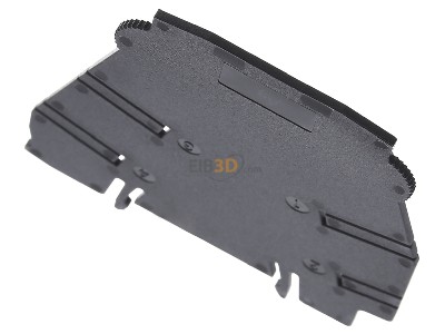 View up front Phoenix PLC-ATP BK End/partition plate for terminal block 
