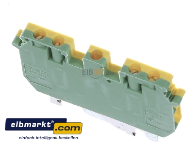 Top rear view Phoenix Contact UDK 4-PE Ground terminal block 1-p 5,2mm
