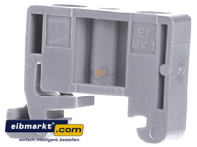 Back view Phoenix Contact E/MK 1 End bracket for terminal block screwable - 
