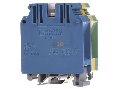 Front view Phoenix UK 35-PE/N Ground terminal block 1-p 30,1mm 
