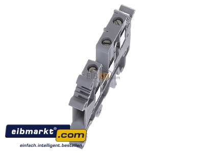 Ansicht oben links Phoenix Contact UK  5-TWIN Zwillingsklemme 0,2-4qmm B=6,2mm gr 