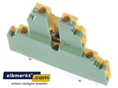 Top rear view Phoenix Contact UKK 5-PE Ground terminal block 2-p 6,2mm 
