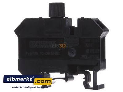 Ansicht hinten Phoenix Contact UK 10-DREHSI (5X20) Sicherungsreihenklemme 5x20, 10A, 250V 