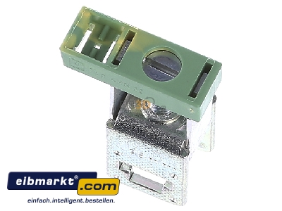 Top rear view Phoenix Contact AKG 35 GNYE Busbar terminal 35mm² 
