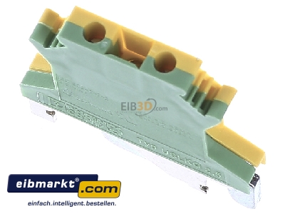 Top rear view Phoenix Contact USLKG 2,5 Ground terminal block 1-p 6,2mm 
