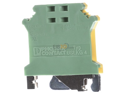 Front view Phoenix USLKG 4 Ground terminal block 1-p 6,2mm 
