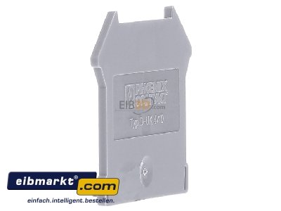 View on the right Phoenix Contact D-UK  4/10 End/partition plate for terminal block
