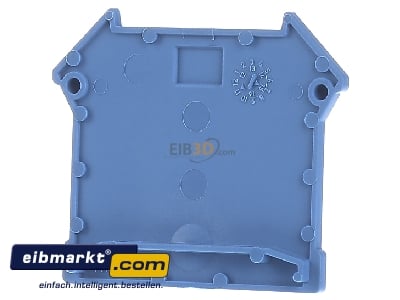 Front view Phoenix Contact D-UK  4/10 BU End/partition plate for terminal block
