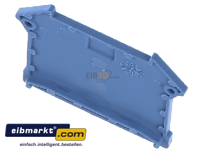 View up front Phoenix Contact D-UK  4/10 BU End/partition plate for terminal block
