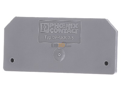 Front view Phoenix DP-UKK 3/5 End/partition plate for terminal block 
