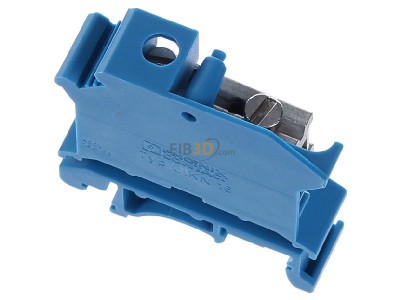 Top rear view Phoenix UIKN 16 BU Neutral disconnect terminal block 12mm 
