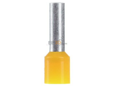 Front view Phoenix AI 6 -12 YE Cable end sleeve 6mm insulated 
