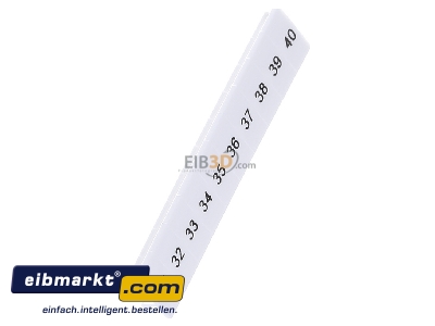 View top left Phoenix Contact ZB 5,lgs:31-40 Label for terminal block 5,2mm white
