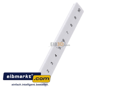View top left Phoenix Contact ZB 6,lgs:1-10 Label for terminal block 6,2mm white
