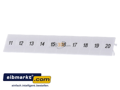 Frontansicht Phoenix Contact ZB 6,lgs:11-20 Zackband 
